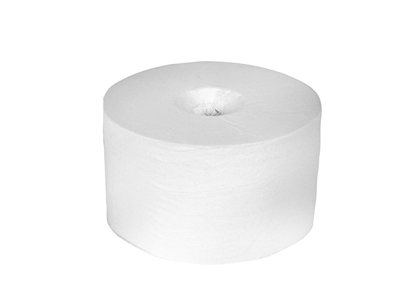 Indent coreless toilet tissue